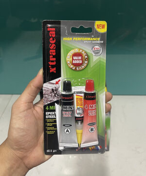 Keo dán Epoxy X’traseal 4 Minutes Steel 17ml x 2