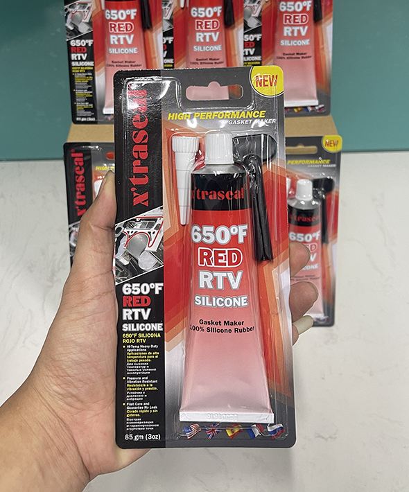 Keo tạo gioăng chịu nhiệt X’traseal 650°F Red RTV Silicone 85gr