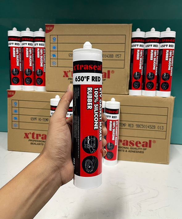 Keo tạo gioăng chịu nhiệt X’traseal 650°F Red RTV Silicone 300gr