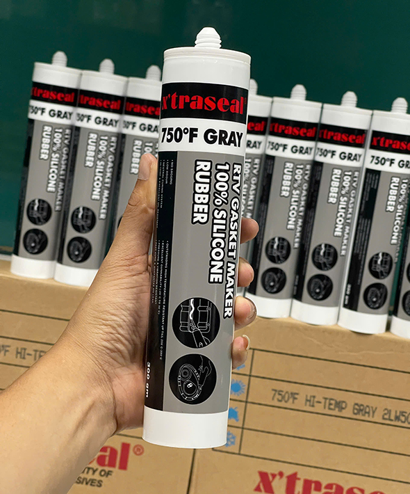 Keo tạo gioăng chịu nhiệt X’traseal 750°F Gray RTV Silicone 300gr