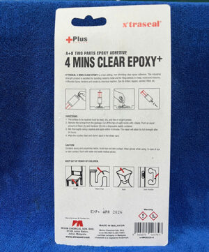 Keo AB X’traseal 4mins Clear Epoxy+